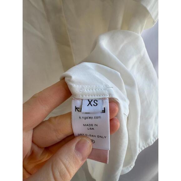 K.NGSLEY White Nes Shirt Dress Size XS with Stains - Picture 7 of 16